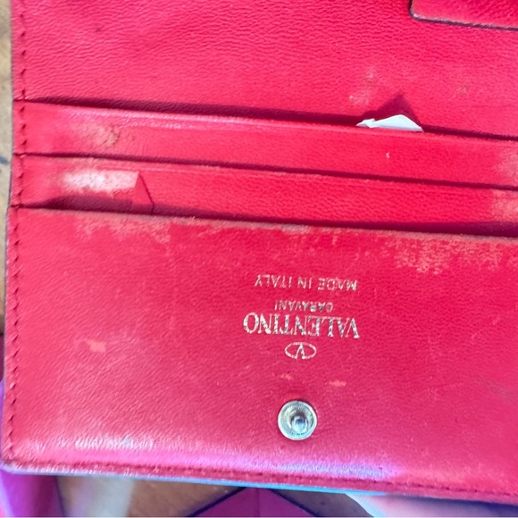 Valentino Garavani Black Wallet with Gold Studs - Picture 4 of 7